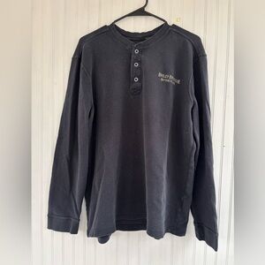 Harley-Davidson Charcoal Long Sleeve Henley